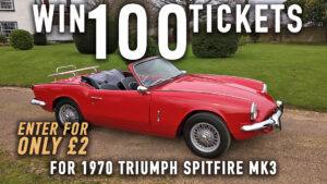 WIN 100 Tickets for 1970 Triumph Spitfire Mk3