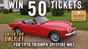 WIN 50 Tickets for 1970 Triumph Spitfire Mk3 - Platinum Rewards Club