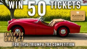 WIN 50 Tickets for 1954 Triumph TR2 - Platinum Rewards Club