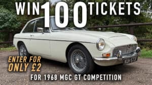 WIN 100 Tickets for 1968 MGC GT