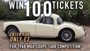 WIN 100 Tickets for 1960 MGA Coupe 1600