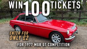 WIN 100 Tickets for 1977 MGB GT
