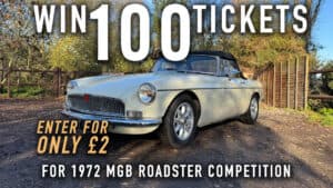 WIN 100 Tickets for 1972 MGB Roadster