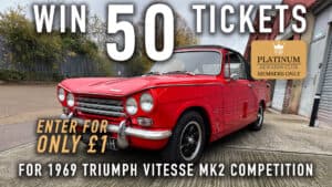 WIN 50 Tickets for 1969 Triumph Vitesse Mk2 - Platinum Rewards Club