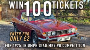 WIN 100 Tickets for 1975 Triumph Stag MK2 V8