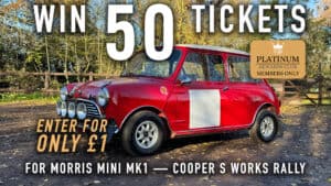 WIN 50 Tickets for Morris Mini Mk1 — Cooper S Works Rally Spec