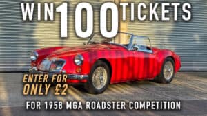 WIN 100 Tickets for 1958 MGA Roadster