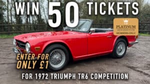 WIN 50 Tickets for 1972 Triumph TR6