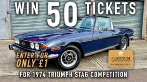 WIN 50 Tickets for 1974 Triumph Stag