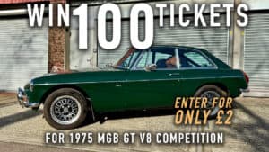 WIN 100 Tickets for 1975 MGB GT V8
