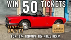WIN 50 Tickets for 1974 Triumph TR6