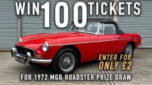 WIN 100 Tickets for 1972 MGB Roadster