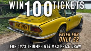 WIN 100 Tickets for 1973 Triumph GT6 Mk3