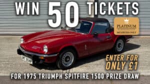 WIN 50 Tickets for 1975 Triumph Spitfire 1500 – Platinum Rewards Club